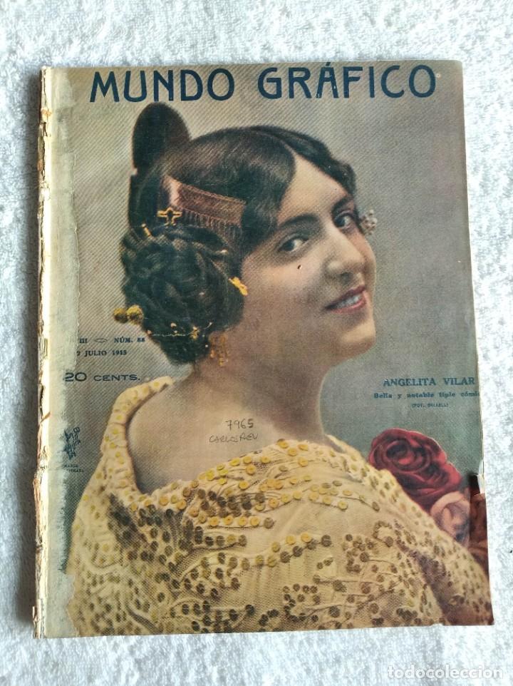 Coleccionismo de Revistas y Peri&oacute;dicos: REVISTA MUNDO GR&Aacute;FICO. A&Ntilde;O 3. N&ordm; 88. 2 JUL. 1913. AVIACI&Oacute;N EN SAN SEBASTI&Aacute;N. SORTEO DE SOLDAD.. LEER