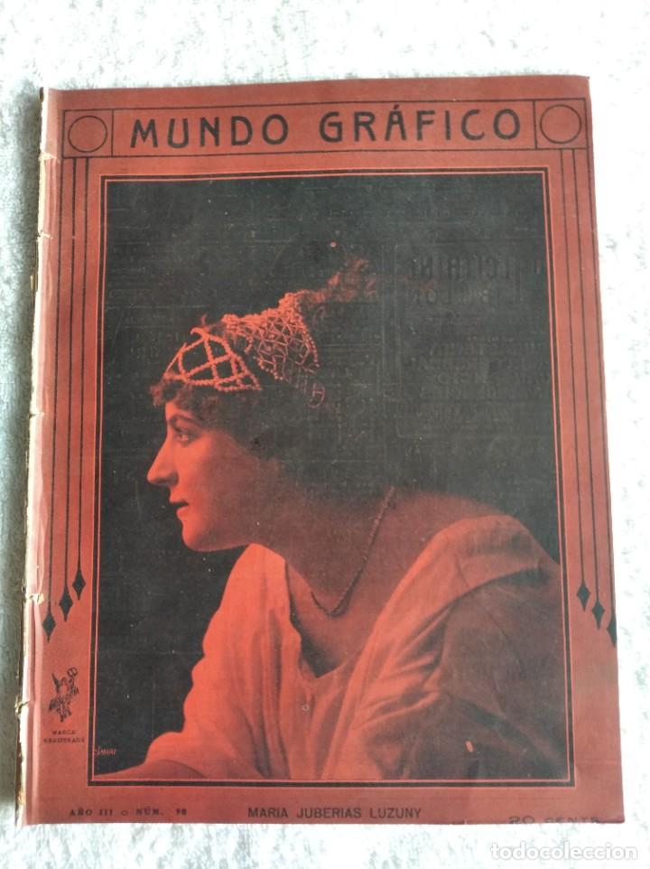 Coleccionismo de Revistas y Peri&oacute;dicos: REVISTA MUNDO GR&Aacute;FICO. A&Ntilde;O 3. N&ordm; 90. 16 JUL. 1913. NOTAS DE BARCELONA Y MADRID. LAS FIESTAS D.. LEER
