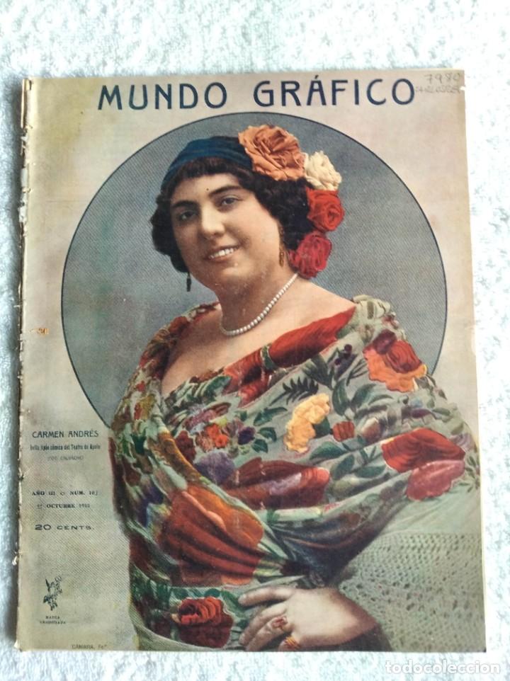 Coleccionismo de Revistas y Peri&oacute;dicos: REVISTA MUNDO GR&Aacute;FICO. A&Ntilde;O 3. N&ordm; 103. 15 OCT. 1913. LA ACCI&Oacute;N DE ESPA&Ntilde;A EN MARRUECOS. EL REY... LEER