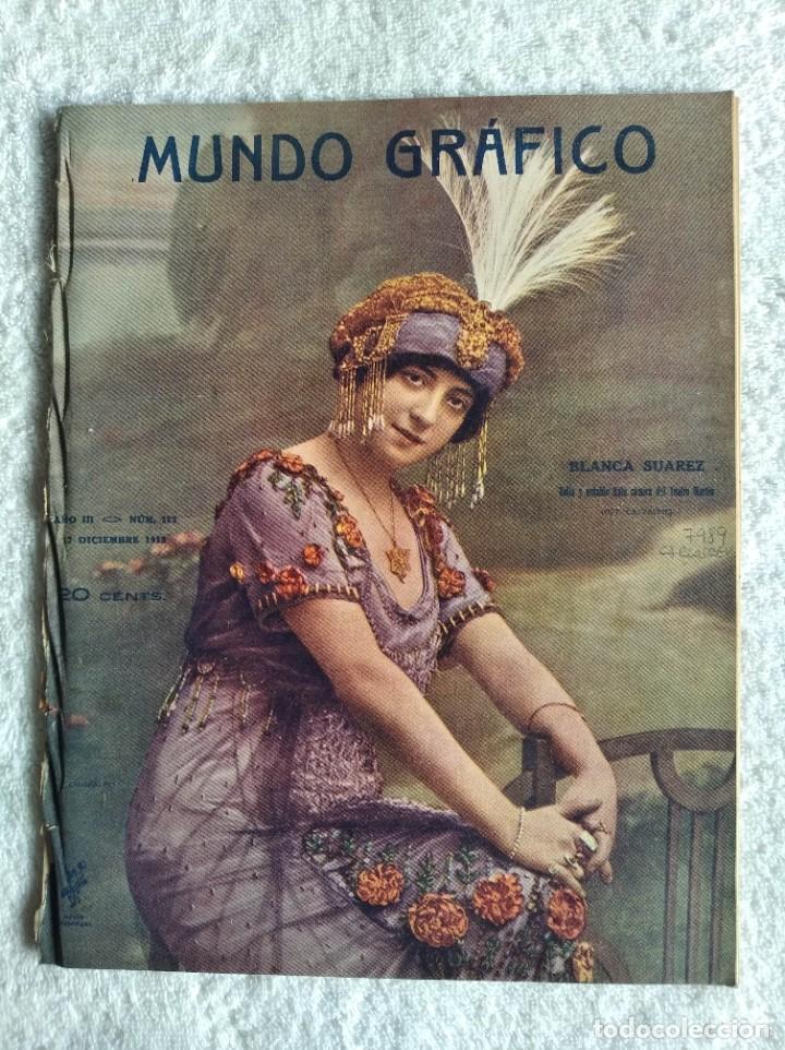 Coleccionismo de Revistas y Peri&oacute;dicos: REVISTA MUNDO GR&Aacute;FICO. A&Ntilde;O 3. N&ordm; 112. 17 DIC. 1913. MULEY HAFID EN MADRID. FIESTAS MILITARES... LEER