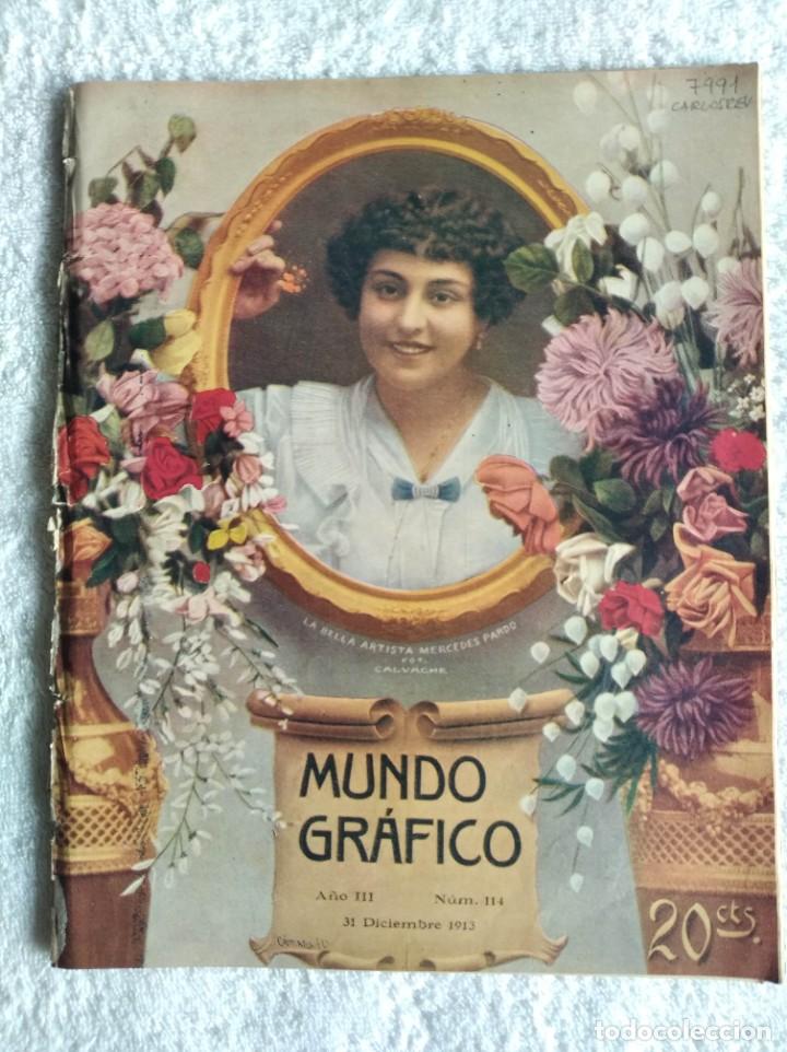 Coleccionismo de Revistas y Peri&oacute;dicos: REVISTA MUNDO GR&Aacute;FICO. A&Ntilde;O 3. N&ordm; 114. 31 DIC. 1913. EL HUMORISMO DE LOS REYES MAGOS. EL ARTE... LEER