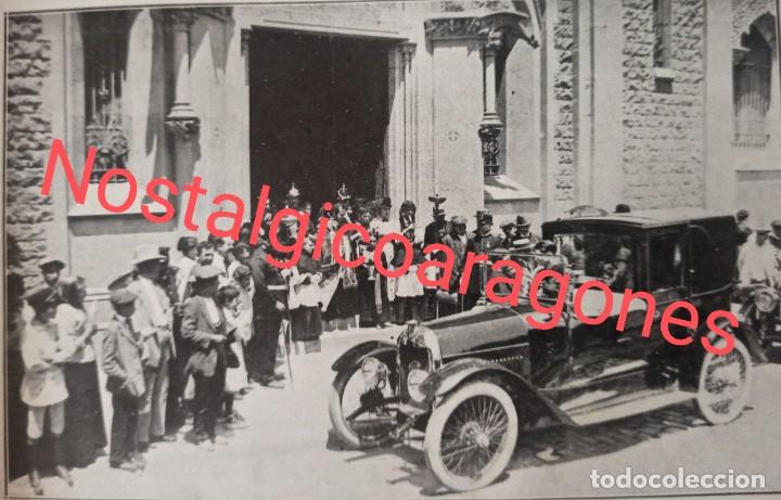 Coleccionismo de revistas y peri&oacute;dicos: Barcelona bendici&oacute;n coche San Crist&oacute;bal iglesia Ns Pompeya Foto revista principio siglo XX 191E