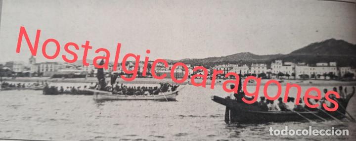 Coleccionismo de revistas y peri&oacute;dicos: Lloret de Mar procesi&oacute;n maritima Santa Cristina Foto revista principio siglo XX 191E