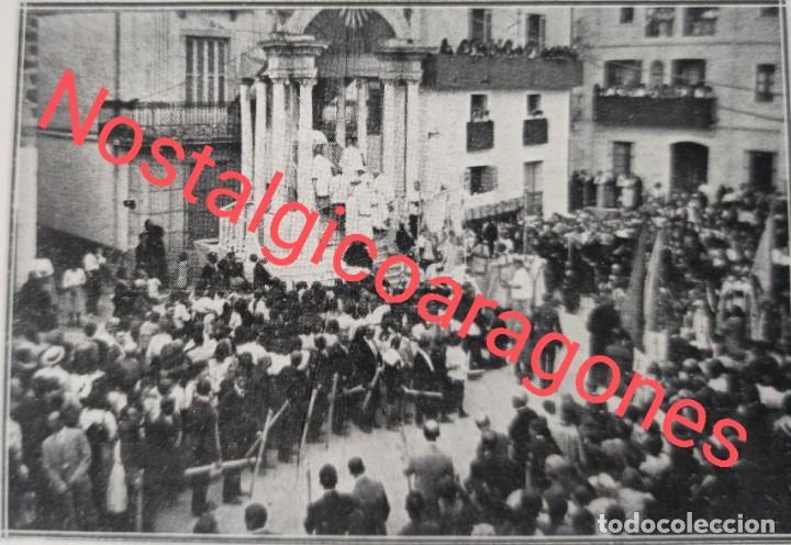 Coleccionismo de revistas y peri&oacute;dicos: Lloret de Mar procesi&oacute;n Sant&iacute;simo desde capilla Sants Metjes Foto revista principio siglo XX 191E