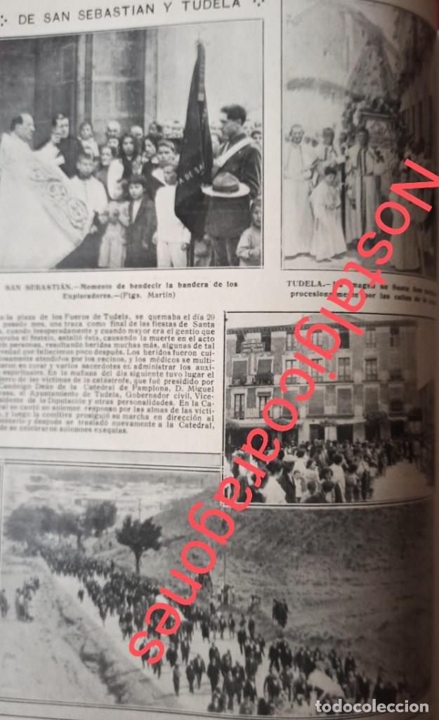 Colecionismo de Revistas e Jornais: Tudela cat&aacute;strofe pirot&eacute;cnica fiestas Santa Ana Foto revista principio siglo XX 191E