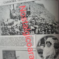Colecionismo de Revistas e Jornais: CARDONA FIESTA MAYOR FOTO REVISTA PRINCIPIO SIGLO XX 191E. Lote 362300595