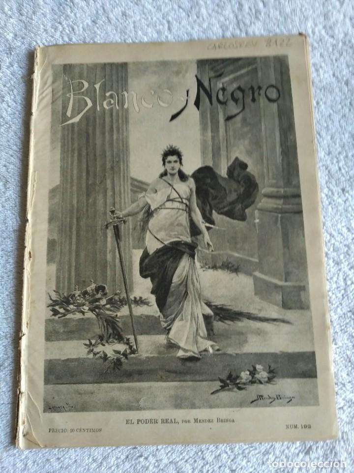 Coleccionismo de Revistas y Peri&oacute;dicos: BLANCO Y NEGRO. N&ordm; 192. A&Ntilde;O 1895. REYES Y PRESIDENTES. SU SANTIDAD LE&Oacute;N XIII. ALEMANIA, B&Eacute;LGI.. LEER