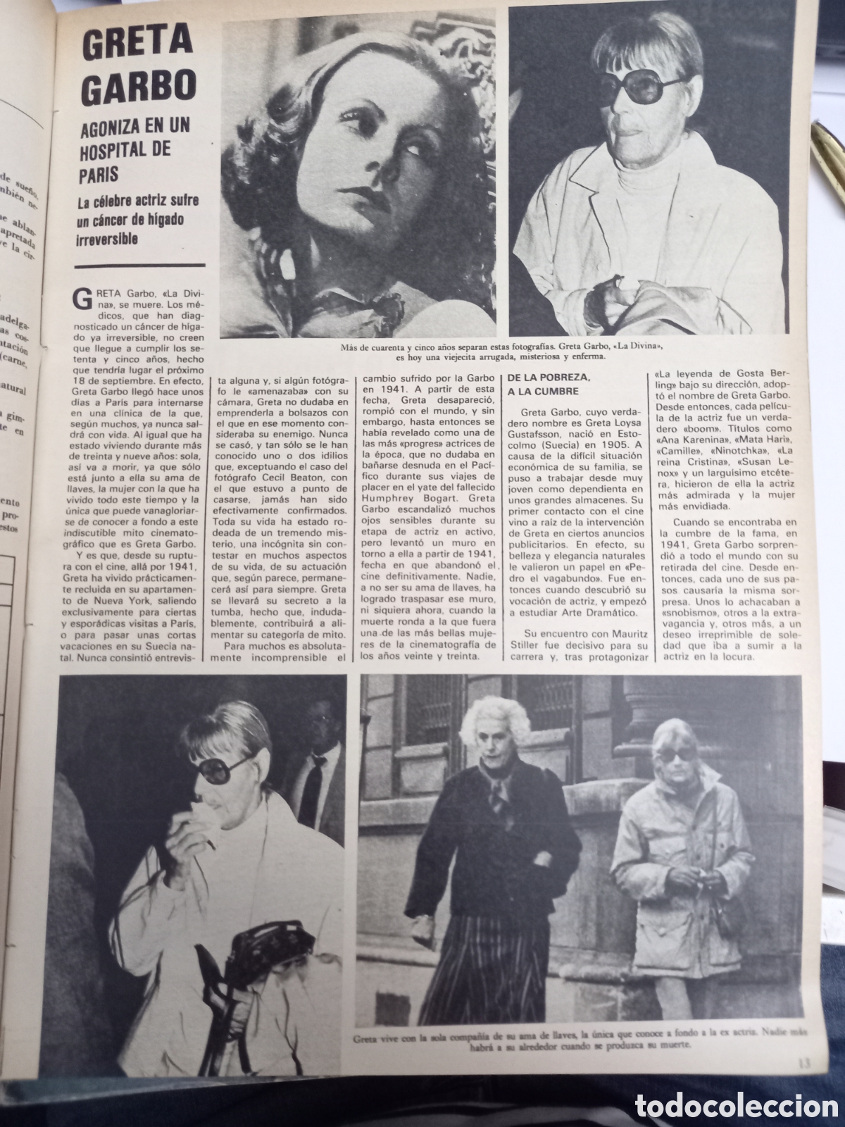 Coleccionismo de Revistas y Peri&oacute;dicos: GRETA GARBO