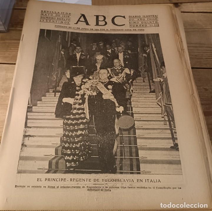 Coleccionismo de Revistas y Peri&oacute;dicos: ABC SEVILLA, 17 MAYO 1939, FIESTA AEREA EN BARAJAS, FALANGE, DIA DE LA VICTORIA,ETC.19 PGS