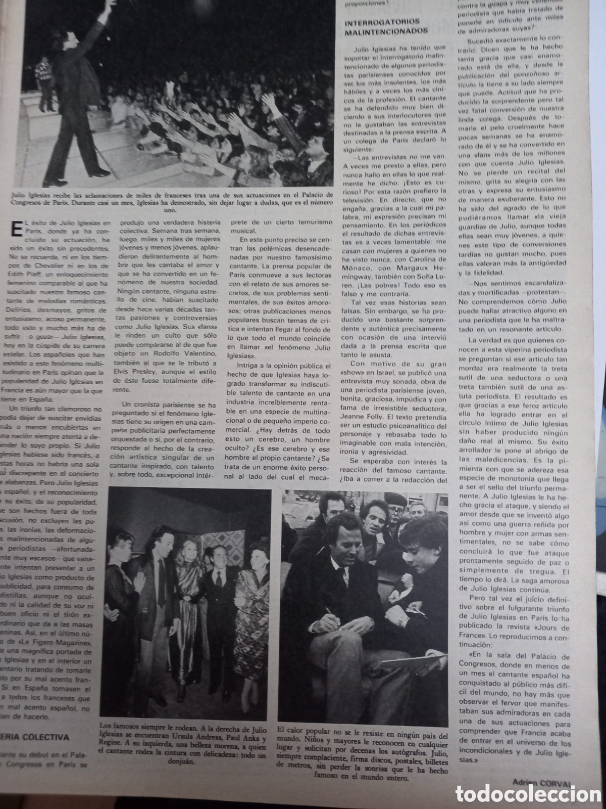 Coleccionismo de Revistas y Peri&oacute;dicos: ursula andress julio iglesias