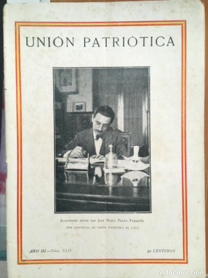 Coleccionismo de Revistas y Peri&oacute;dicos: UNION PATRIOTICA, BOLETIN QUINCENAL ORGANO DEL COMITE EJECUTIVO NACIONAL, NUMERO 44, 1928