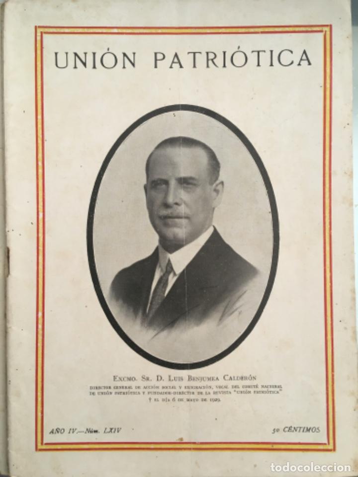 Coleccionismo de Revistas y Peri&oacute;dicos: UNION PATRIOTICA, BOLETIN QUINCENAL ORGANO DEL COMITE EJECUTIVO NACIONAL, NUMERO 64, 1929