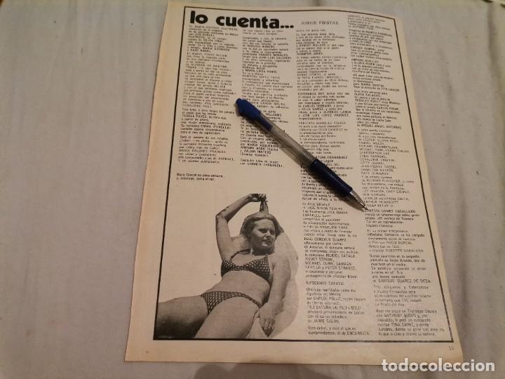 Coleccionismo de Revistas y Peri&oacute;dicos: ROC&Iacute;O DURCAL RECORTE REVISTA 1973