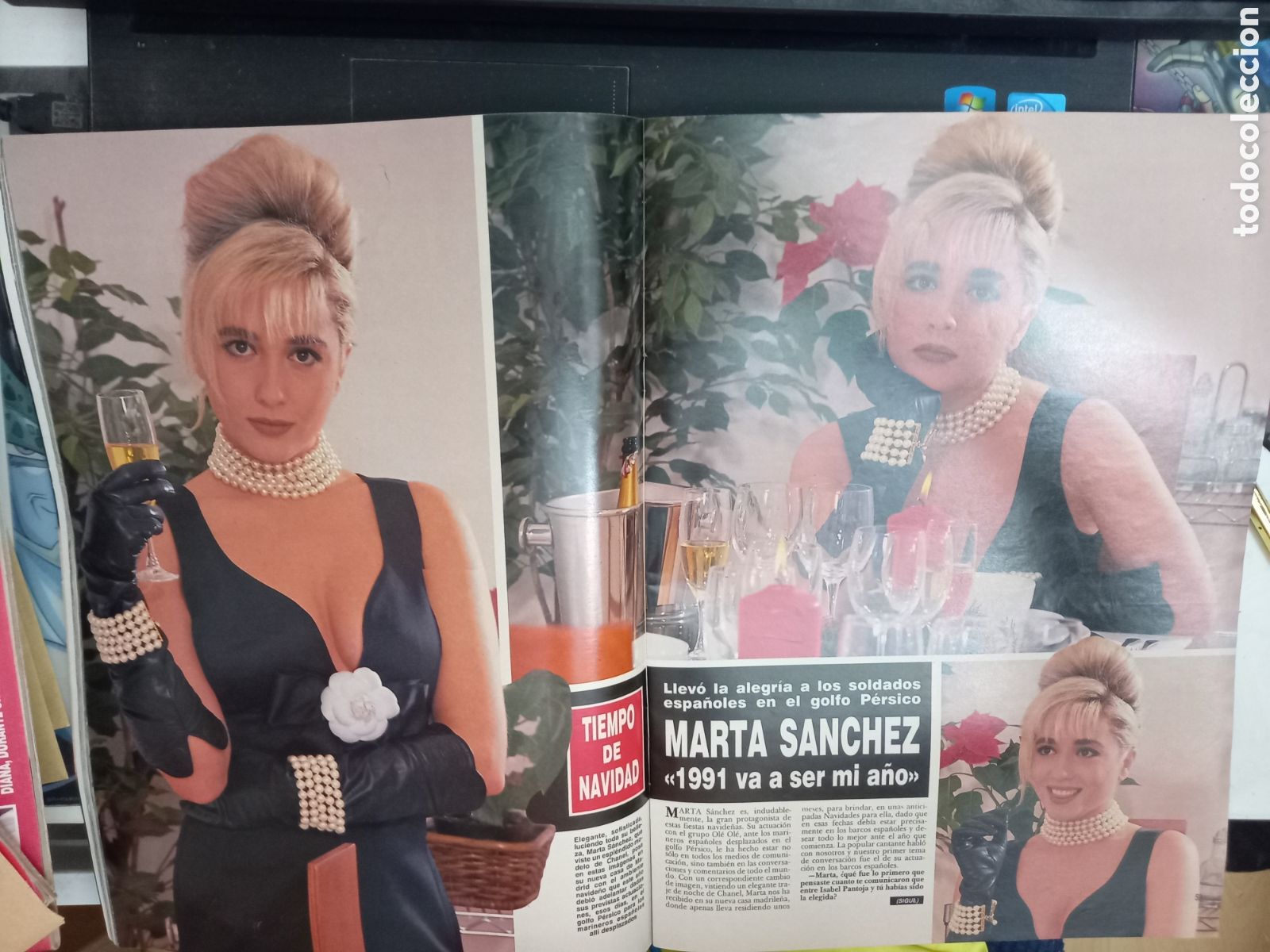 Sammeln von Zeitschriften und Zeitungen: MARTA SANCHEZ