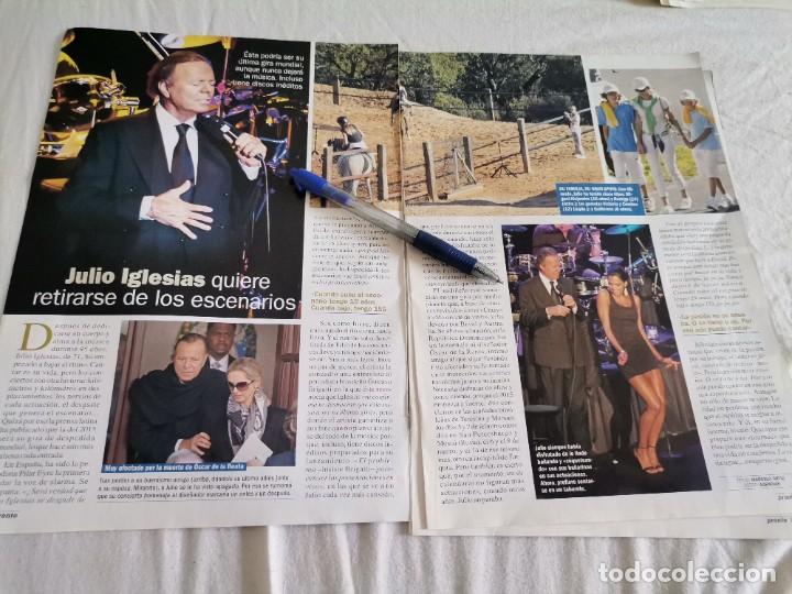 Coleccionismo de Revistas y Peri&oacute;dicos: JULIO IGLESIAS QUIERE RETIRARSE 2 PAG. REVERSO ROMINA Y ALBANO 4 PAG RECORTE REVISTA 2015