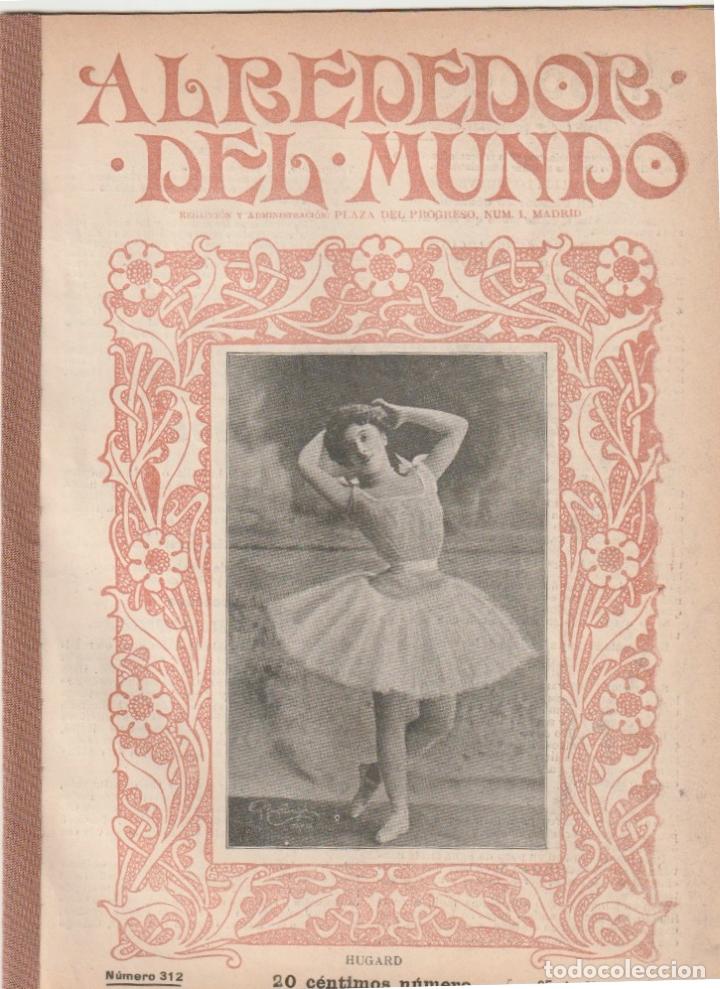 Collection Magazines and Newspapers: Antigua revista Alrededor del Mundo-1905 * TIZIANO * ABANICO * CACHALOTE * MATANZA TIGRES JAVA *