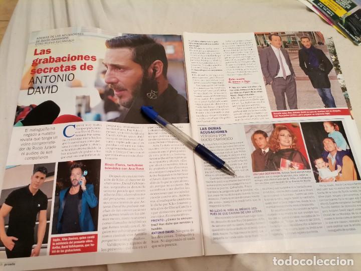 Coleccionismo de Revistas y Peri&oacute;dicos: GRABACIONES SECRETA DE ANTONIO DAVID ROC&Iacute;O JURADO RECORTE REVISTA 4 PAGINAS 2021