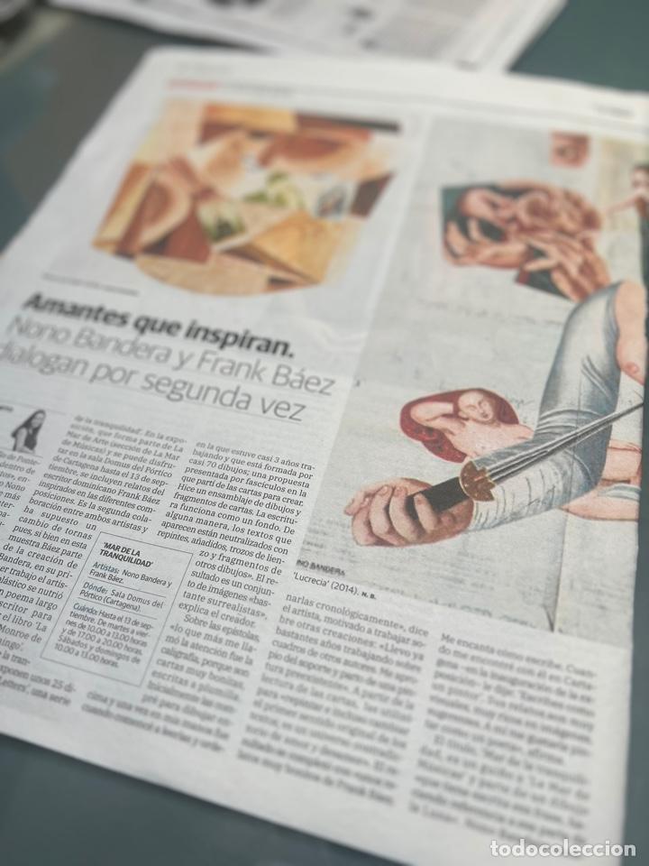 Collezionismo di Riviste e Giornali: NONO BANDERA y FRANK B&Aacute;EZ. Arte Contempor&aacute;neo. Reportaje La Verdad de Murcia
