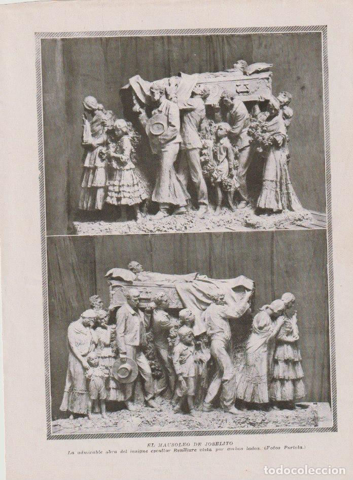 Coleccionismo de Revistas y Peri&oacute;dicos: El mausoleo de Joselito obra de Benlliure - 1922