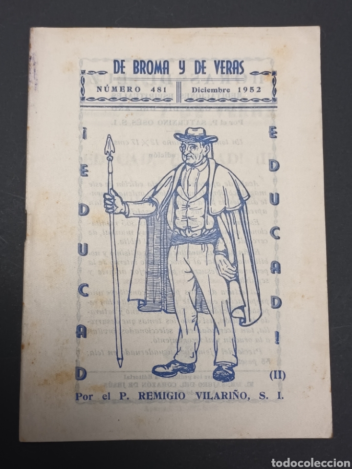 Collection Magazines and Newspapers: DE BROMA Y DE VERAS. N 481. 1952. BILBAO.