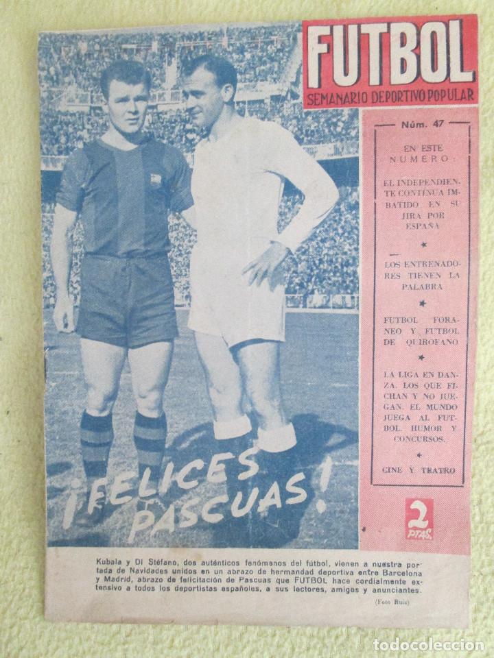 Collezionismo di Riviste e Giornali: FUTBOL, SEMANARIO DEPORTIVO POPULAR - N&ordm; 47 -22 DICIEMBRE 1953