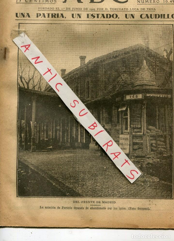 Collection Magazines and Newspapers: PERIODICO A&Ntilde;O 1937 GUERRA CIVIL ESTACION DE TREN DE POZUELO DE ALARCON CERRO DE LOS ANGELES LEGANES