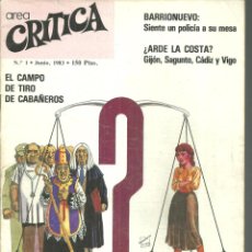 Colecionismo de Revistas e Jornais: 4074.-TRANSICION-AREA CRITICA-AÑO I Nº 1 JUNIO DE 1983. Lote 363639100