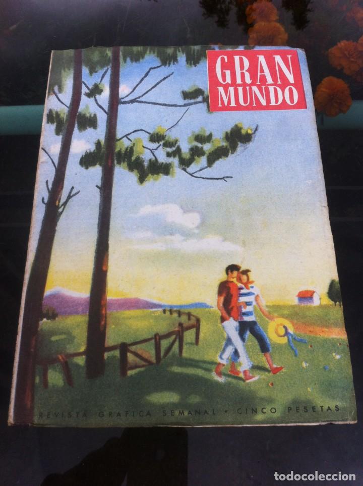 Coleccionismo de Revistas y Peri&oacute;dicos: REVISTA. GRAN MUNDO. REVISTA GR&Aacute;FICA SEMANAL. 1955. N&ordm; 76