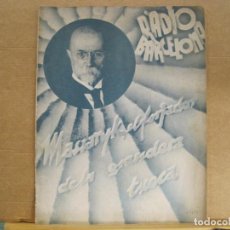 Coleccionismo de Revistas y Periódicos: GUERRA CIVIL-RADIO BARCELONA-NUM 676-2 OCTUBRE DEL 1937-REVISTA ANTIGA-VER FOTOS-(V-23.613). Lote 363860870