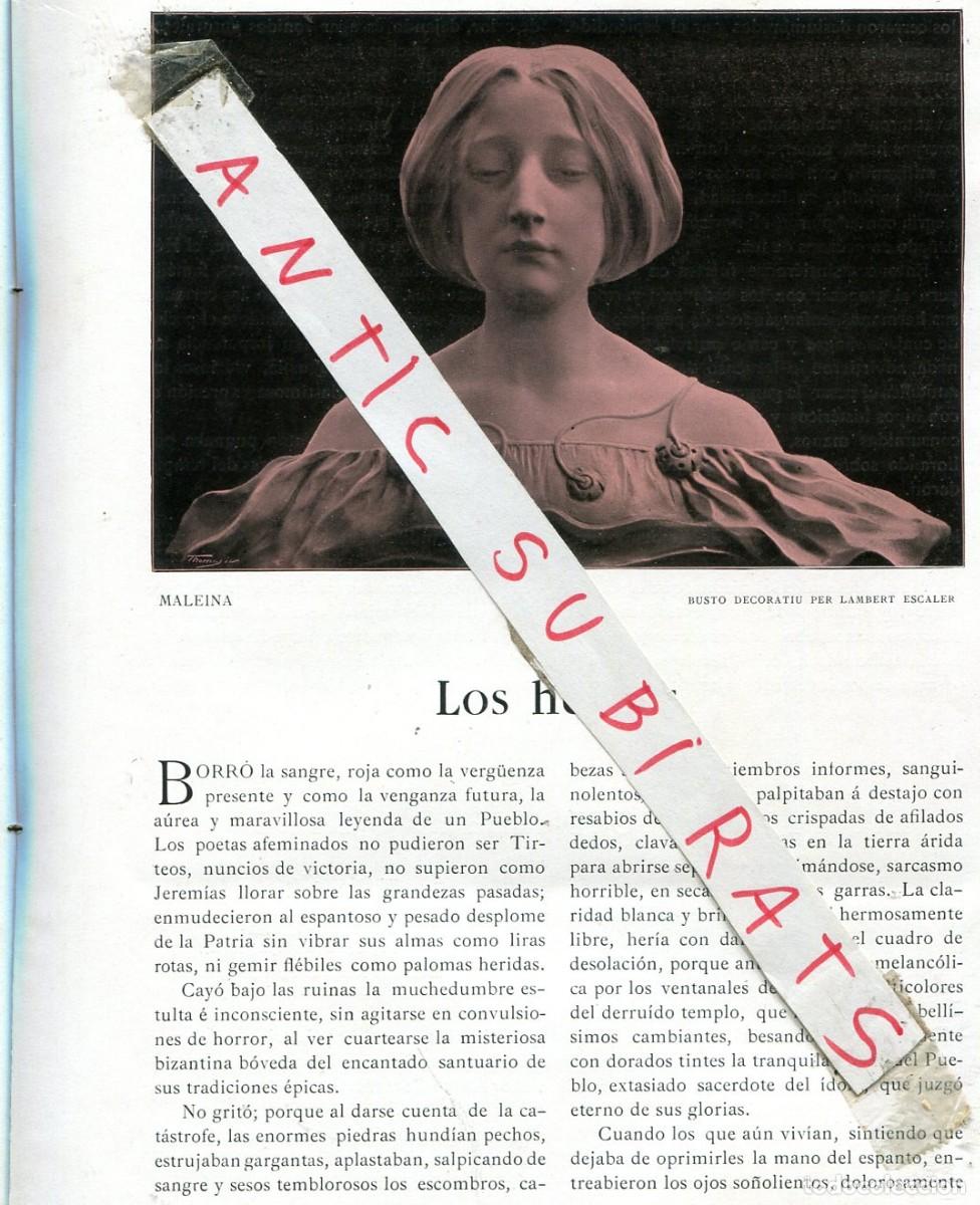Coleccionismo de Revistas y Peri&oacute;dicos: REVISTA ESCULTURA MODERNISTA LAMBERT ESCALER A&Ntilde;O 1903 LABERINT MARQUES D' ALFARRAS JOAQUIM CABOT