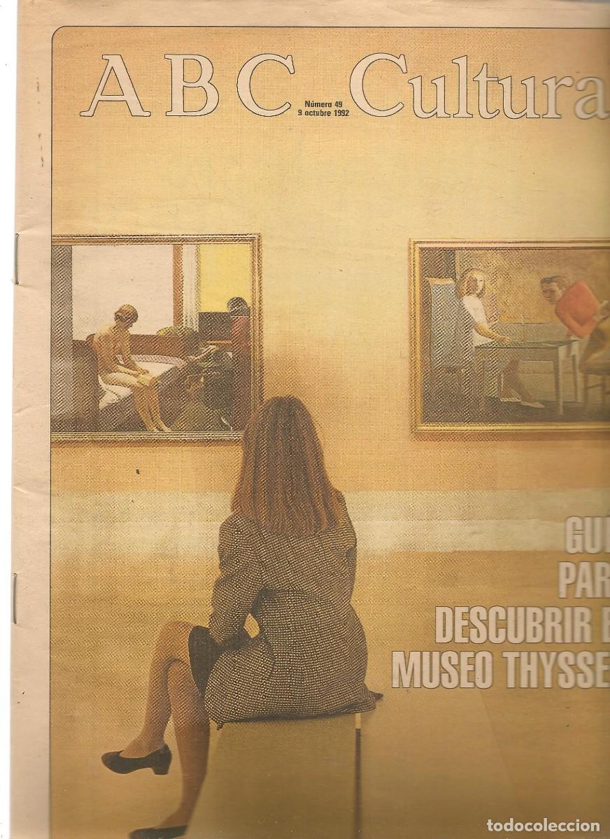 Coleccionismo de Revistas y Peri&oacute;dicos: ABC CULTURAL. N&ordm; 49. GU&Iacute;A PARA DESCUBRIR EL MUSEO THYSSEN. 9 OCTUBRE 1992. (C/A6)