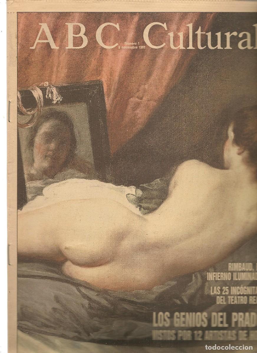 Coleccionismo de Revistas y Peri&oacute;dicos: ABC CULTURAL. N&ordm; 1. LOS GENIOS DEL PRADO, VISTOS POR 12 ARTISTAS DE HOY. 8 NVB. 1991. (C/A6)