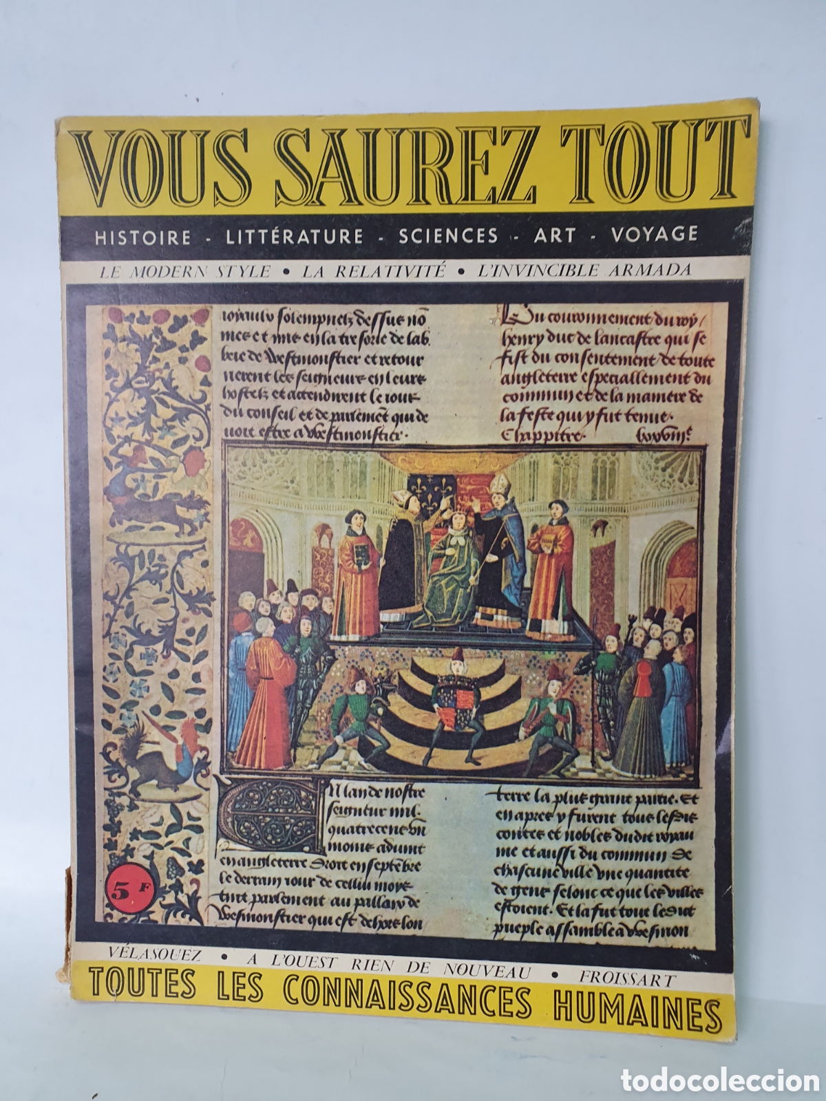 Coleccionismo de Revistas y Peri&oacute;dicos: VOUS SAUREZ TOUT. REVISTA FRANCESA ARTE. A&Ntilde;OS 60. LE MODERN STYLE. ART NOUVEAU.