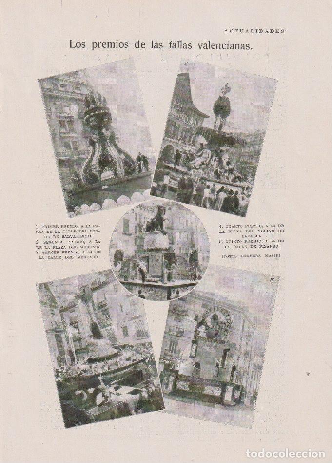Coleccionismo de Revistas y Peri&oacute;dicos: * VALENCIA * FALLAS * Premios: Conde Salvatierra, Mercado, plaza molino de Badella, Pizarro - 1931
