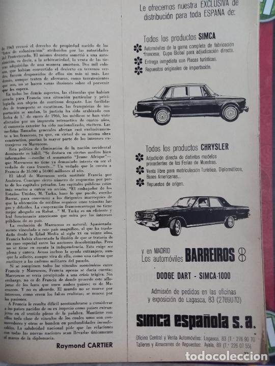 Coleccionismo de Revistas y Peri&oacute;dicos: ANUNCIO BARREIROS CHRYSLER DODGE DART SIMCA 1000