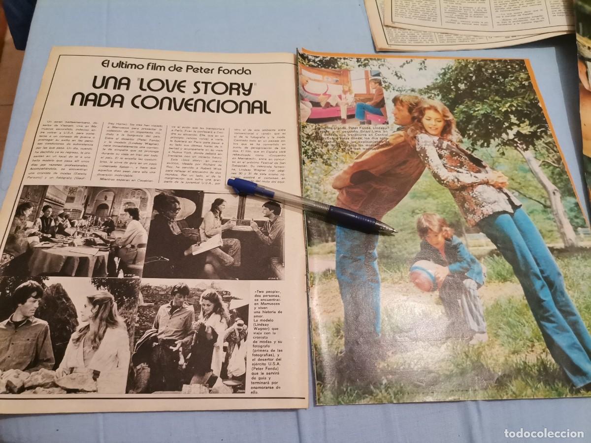 Coleccionismo de Revistas y Peri&oacute;dicos: PETER FONDA LINDSEY WAGNER 2 PAG. REVERSO LINDSAY WAGNER 2 PAG. RECORTE REVISTA 1973