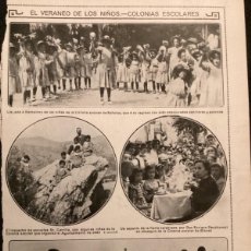 Coleccionismo de Revistas y Periódicos: COLONIAS ESCOLARES 1912 HOJA REVISTA. Lote 365311036