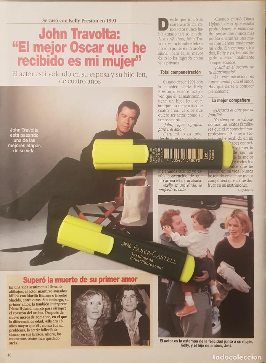 Collectionnisme de Revues et Journaux: Reportaje John Travolta 06.09.96