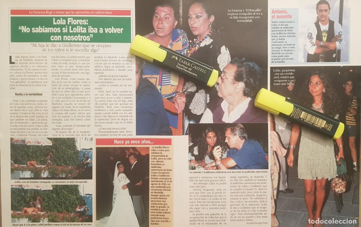 Coleccionismo de Revistas y Peri&oacute;dicos: Reportaje Lola Flores / Antonio Flores 09.09.94
