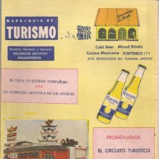Coleccionismo de Revistas y Periódicos: MAPA / GUÍA DE TURISMO. SALVADOR ESCOVAR BALLESTEROS. RESTE. LA PLACITA. TIJUANA.MÉXICO, 1984(P/D68). Lote 365685846