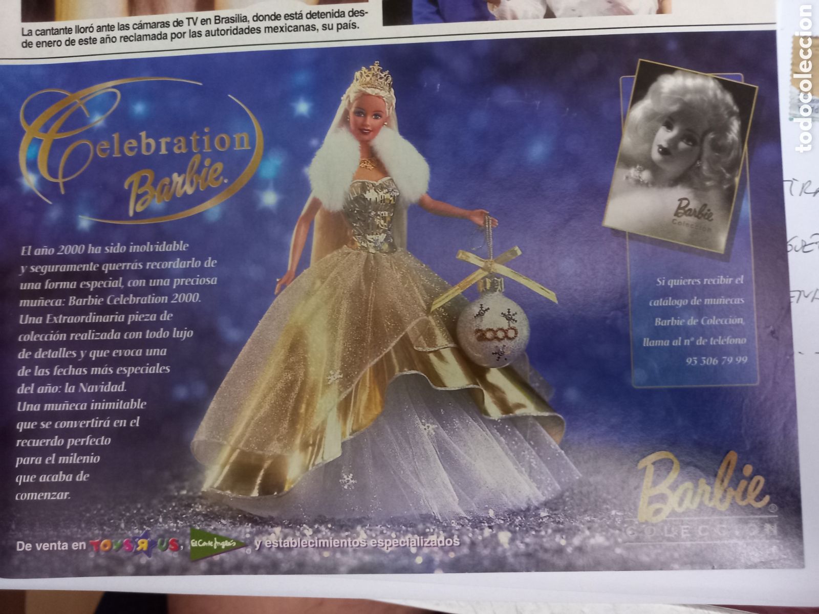 Coleccionismo de Revistas y Peri&oacute;dicos: ANUNCIO BARBIE CELEBRATION 2000 COLECCION