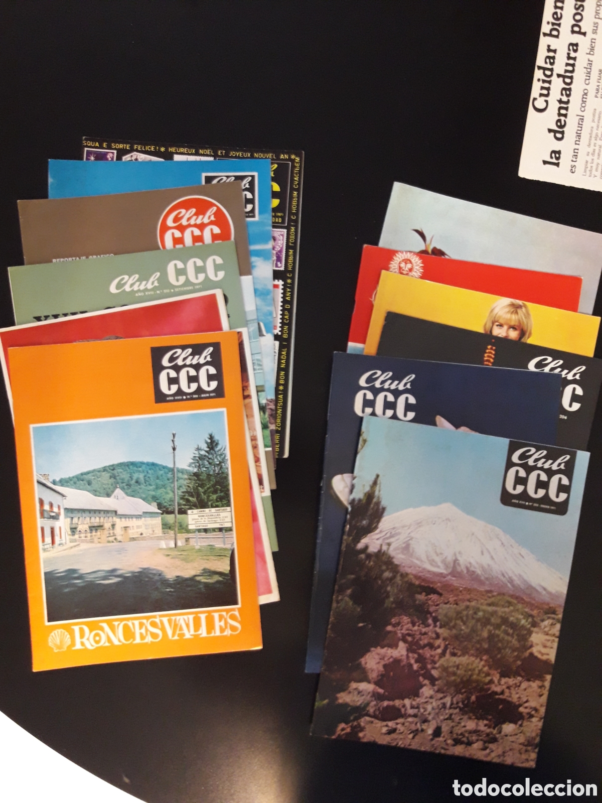 Collection Magazines and Newspapers: REVISTA CLUB CCC 1971 COMPLETO 12 N&Uacute;MEROS Y NUMEROSOS ENCARTES DE LA REVISTA