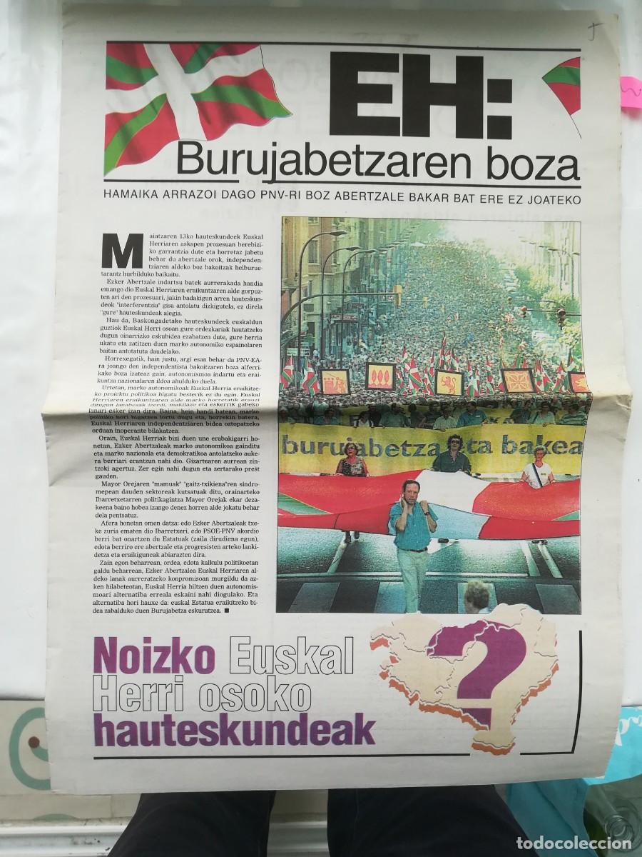 Collectionnisme de Revues et Journaux: Euskadi, izquierda abertzale. EH Burujabetzaren boza- voto por la soberan&iacute;a.