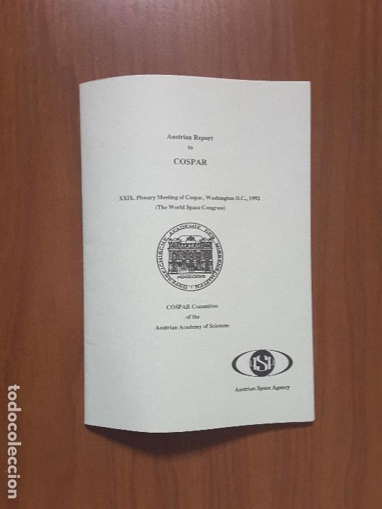 Colecionismo de Revistas e Jornais: Austrian Report to COSPAR 1992 (Agencia Espacial Austr&iacute;aca)