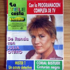 Coleccionismo de Revistas y Periódicos: ANTIGUA REVISTA LA TELE CESTA - AÑO 1991 - GUERRA DE LAS GALAXIAS, MISTER T, PUBLICIDAD.... Lote 366088336