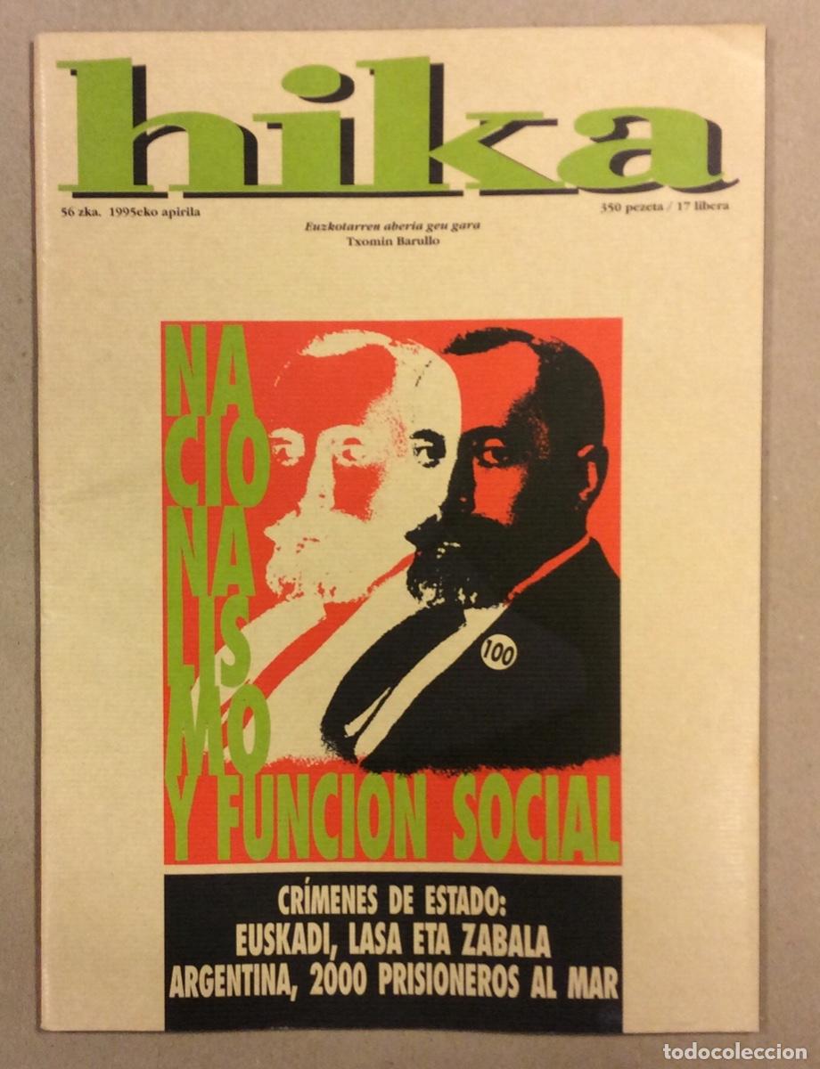 Collectionnisme de Revues et Journaux: HIKA N&deg; 56 (1995). REVISTA POL&Iacute;TICA VASCA IZQUIERDA ABERTZALE. LASA ETA ZABALA. VER SUMARIO EN FOTOG