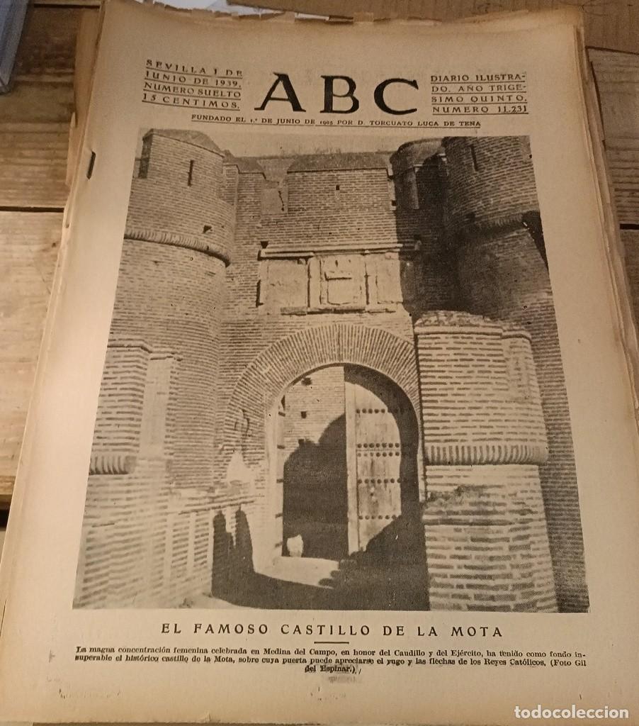 Coleccionismo de Revistas y Peri&oacute;dicos: ABC SEVILLA, 1 JUNIO 1939, EL ROCIO Y QUEIPO DE LLANO,DESPEDIDA LEGIONARIOS ITALIANOS,ETC, 19 PAGINA