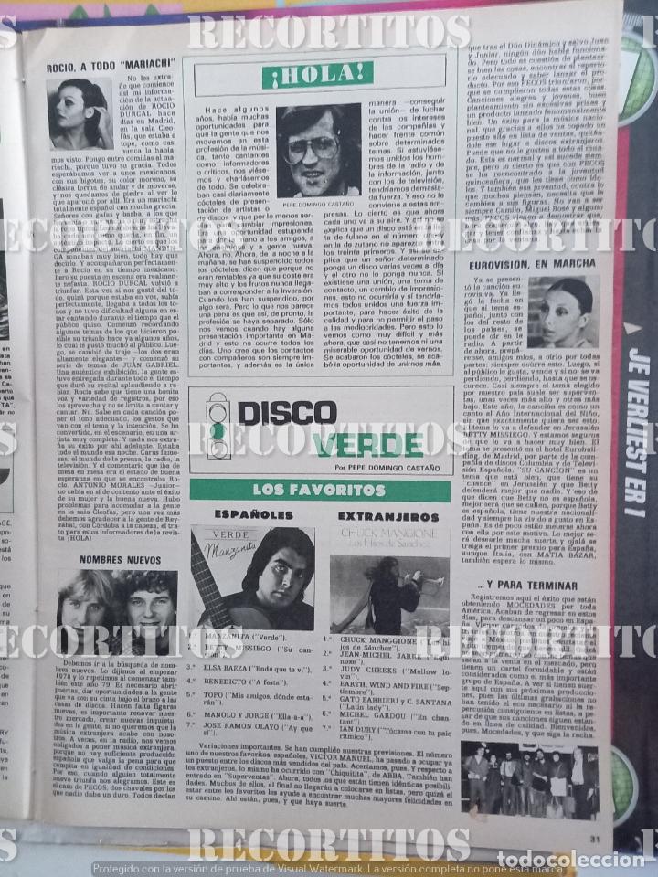 Coleccionismo de Revistas y Peri&oacute;dicos: MOCEDADES BETTY MISSIEGO EUROVISON ROCIO DURCAL PECOS MANZANITA CHUCK MANGGIONE