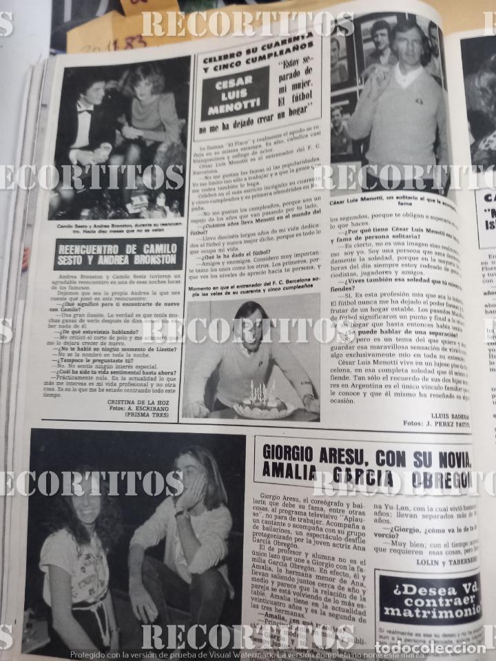 Coleccionismo de revistas y peri&oacute;dicos: ANDREA BRONSTON CAMILO SESTO amalia obregon