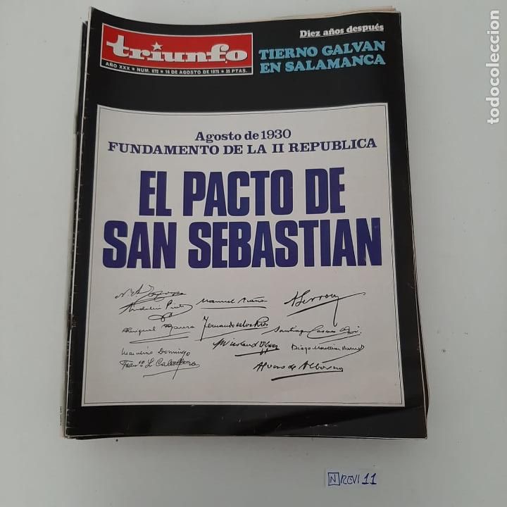 Coleccionismo de revistas y peri&oacute;dicos: Triunfo - Foto 1